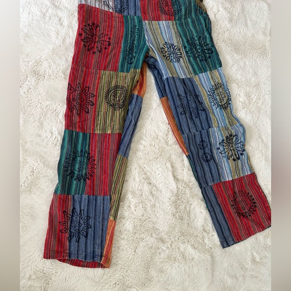 Patchwork hippie made in Nepal overalls - Picture 6 of 14